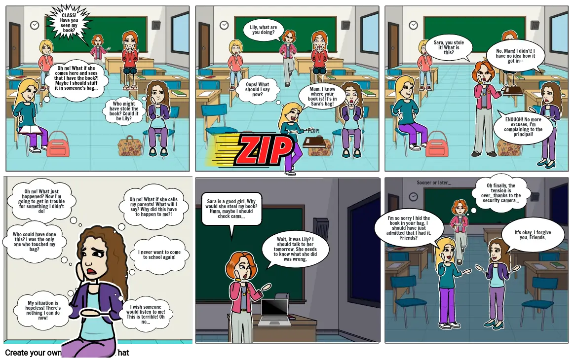 Bullying Comic Strip Storyboard By Sarv12 