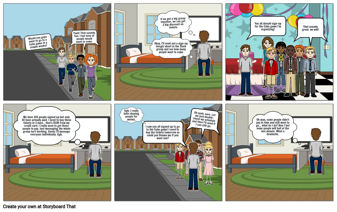 Cubs game Storyboard por sasha64828