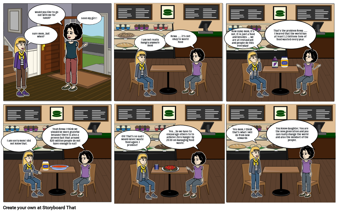 ZERO HUNGER STORY BOARD SAUMYA SONI 9-C