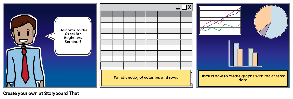 Excel training layout