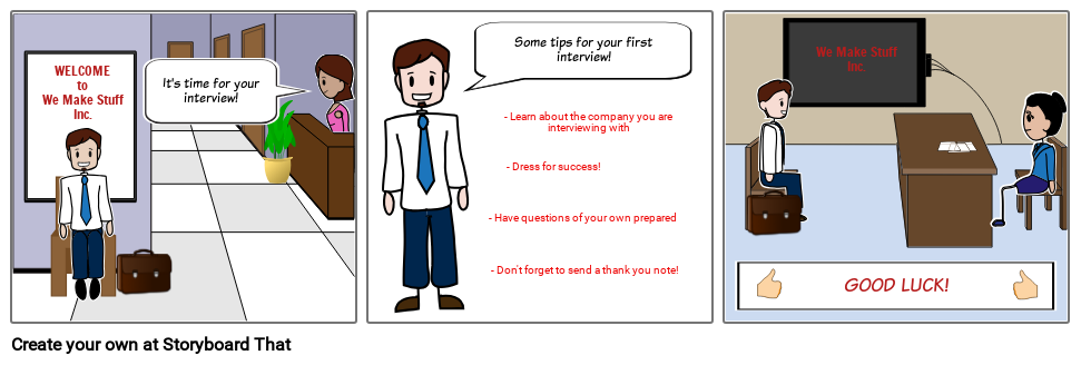 Interview Visual Storyboard Interview Storyboard by sayer