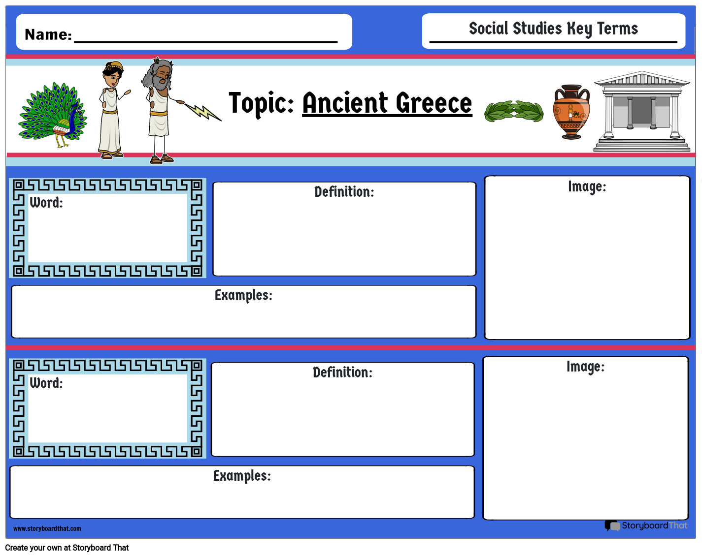 Social Studies Vocabulary Example Storyboard by sbtinternal