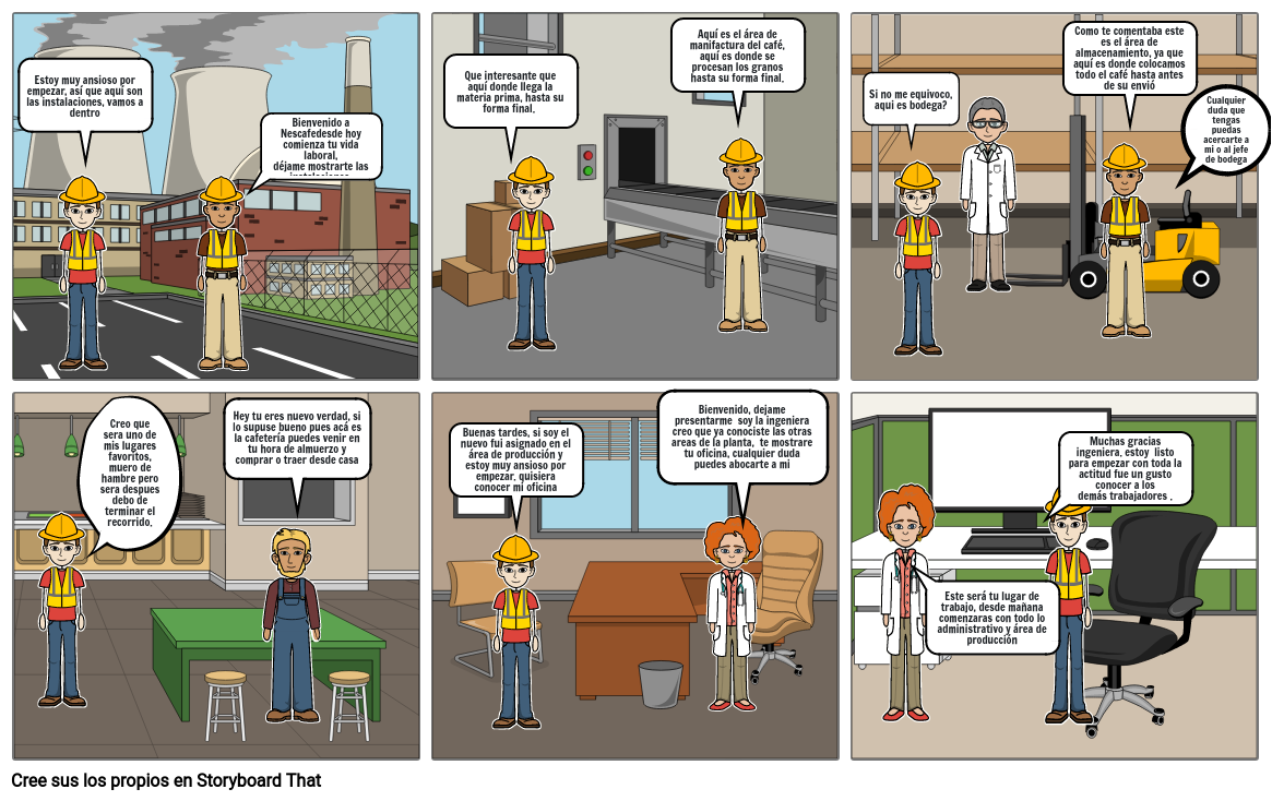 Proceso de Inducción Storyboard by sebastian8061