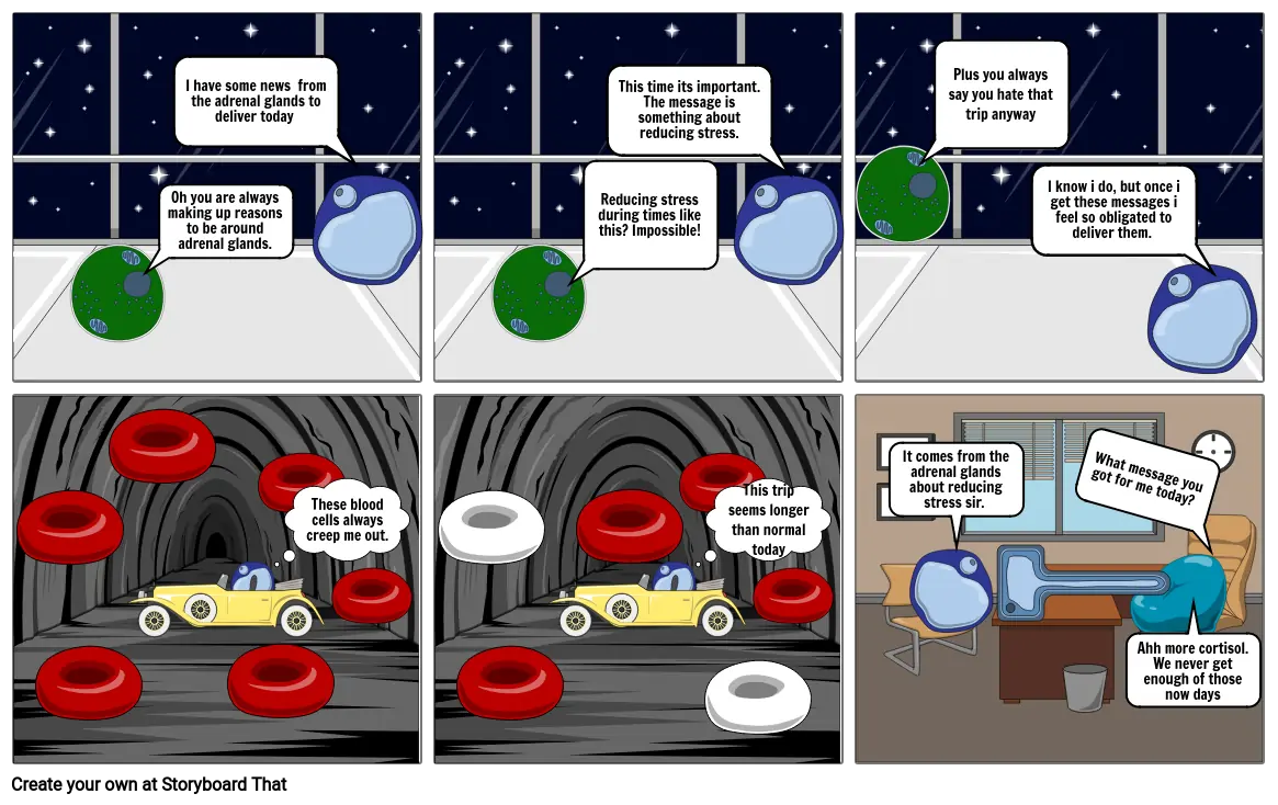 Endocrine system comic