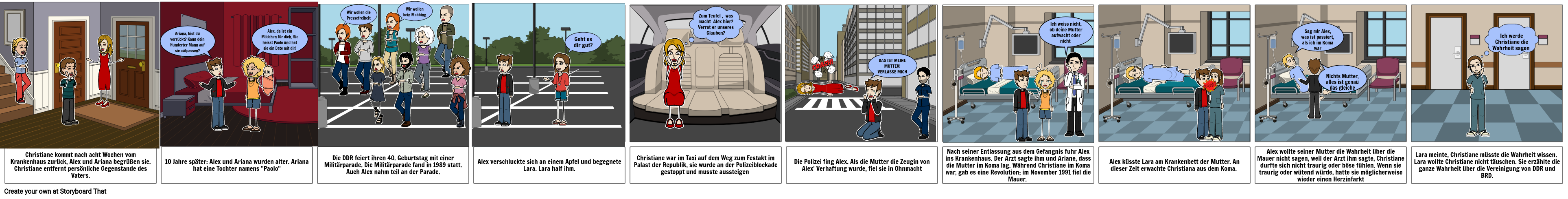 GOODBYE LENIN Storyboard por selinucsel