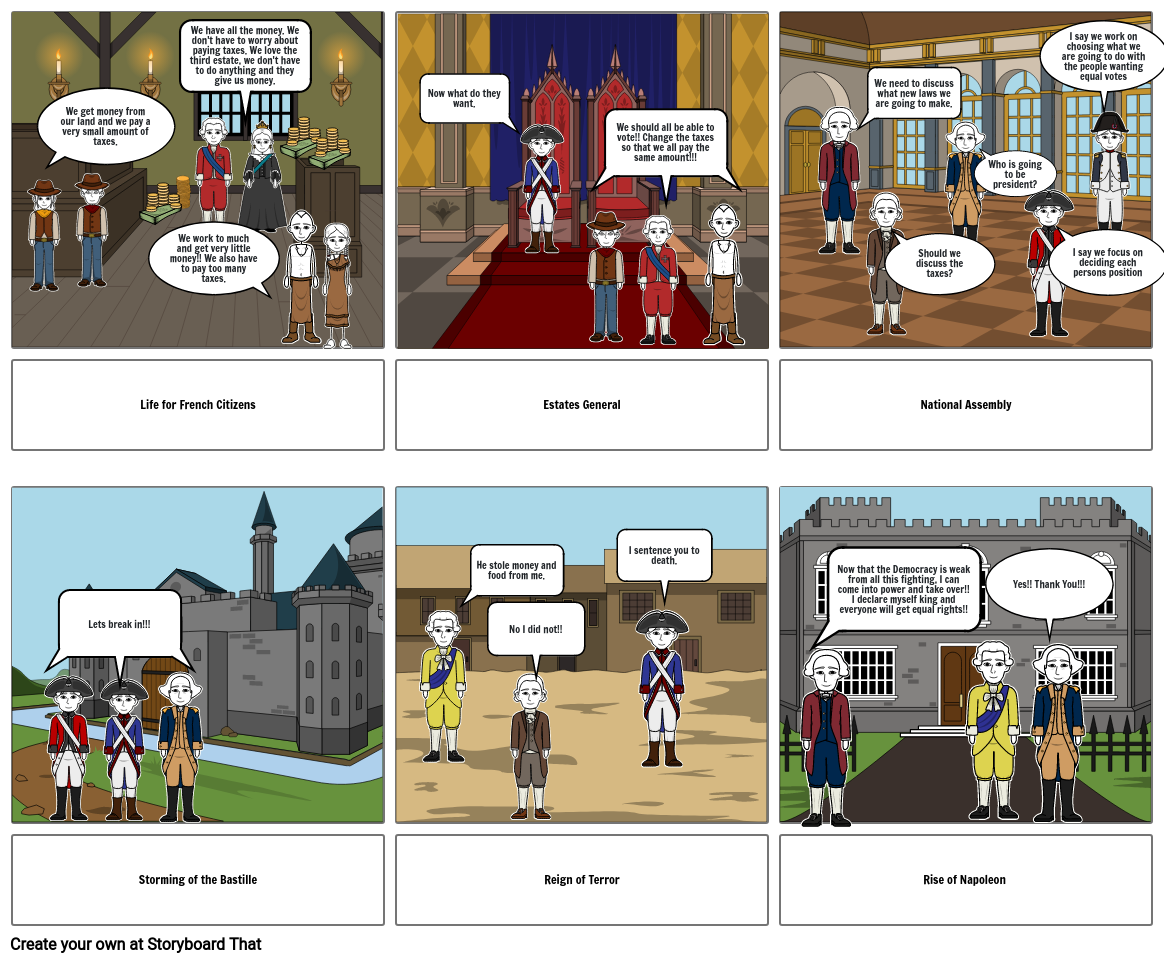 French Revolution Storyboard by septalex