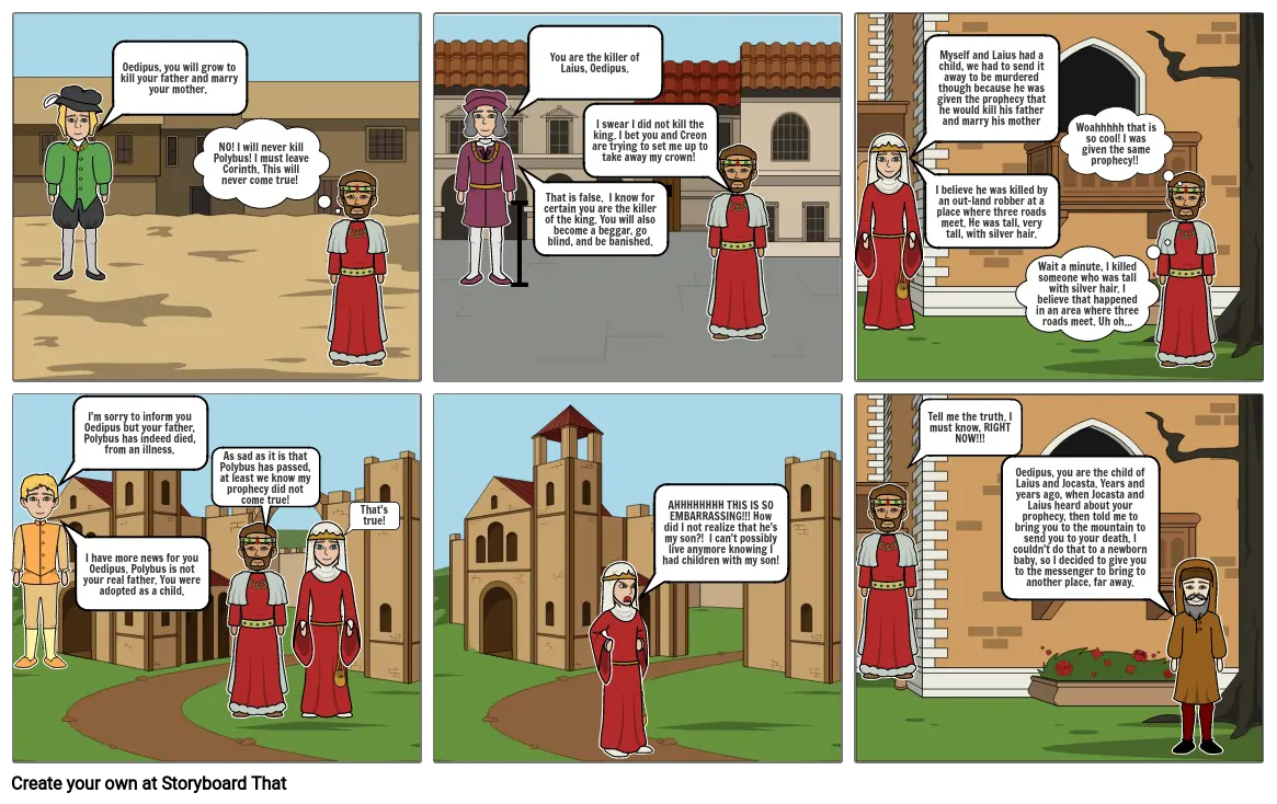 King Oedipus Comic Strip