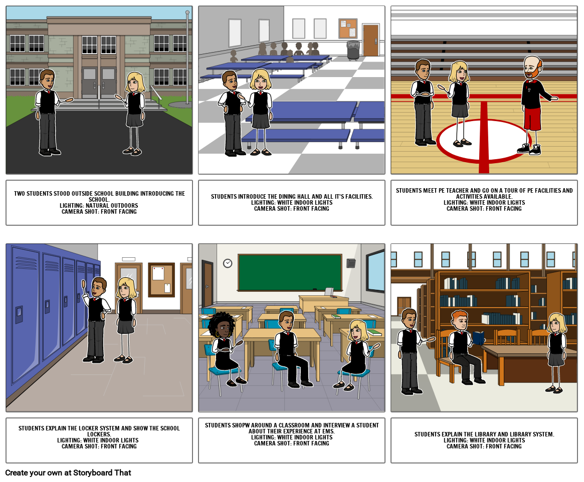 SCHOOL TOUR Storyboard by sfender017