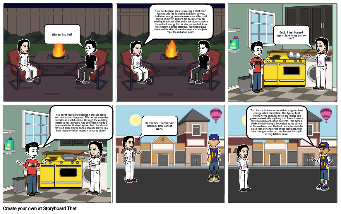 Heat Energy Comic Strip Storyboard by shane68657