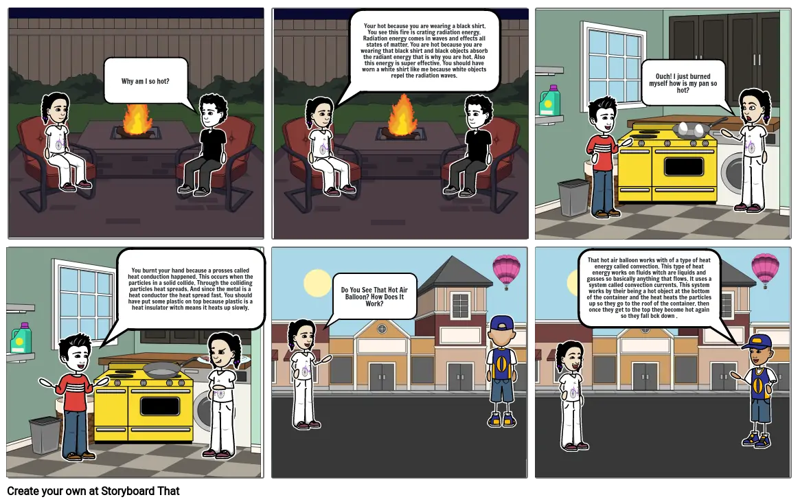 Heat Energy Comic Strip