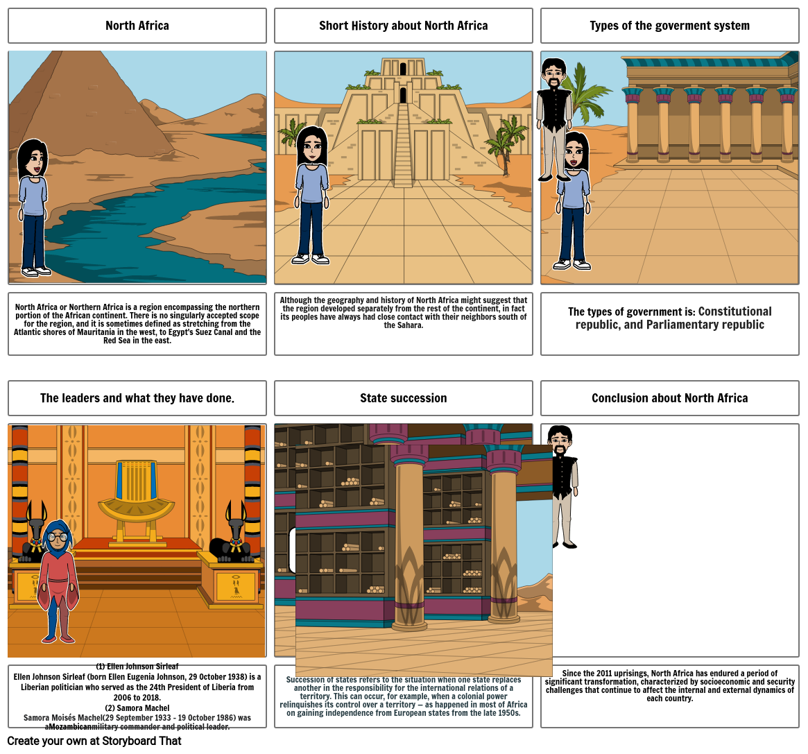 History Of North Africa Storyboard By Shannon4a