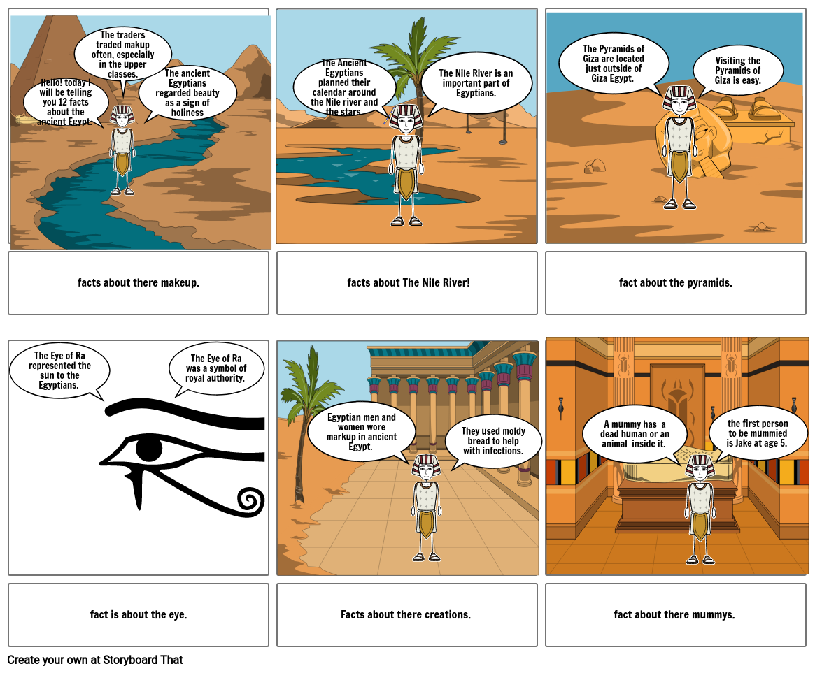 Ancient Egypt Storyboard By Sharoofah123