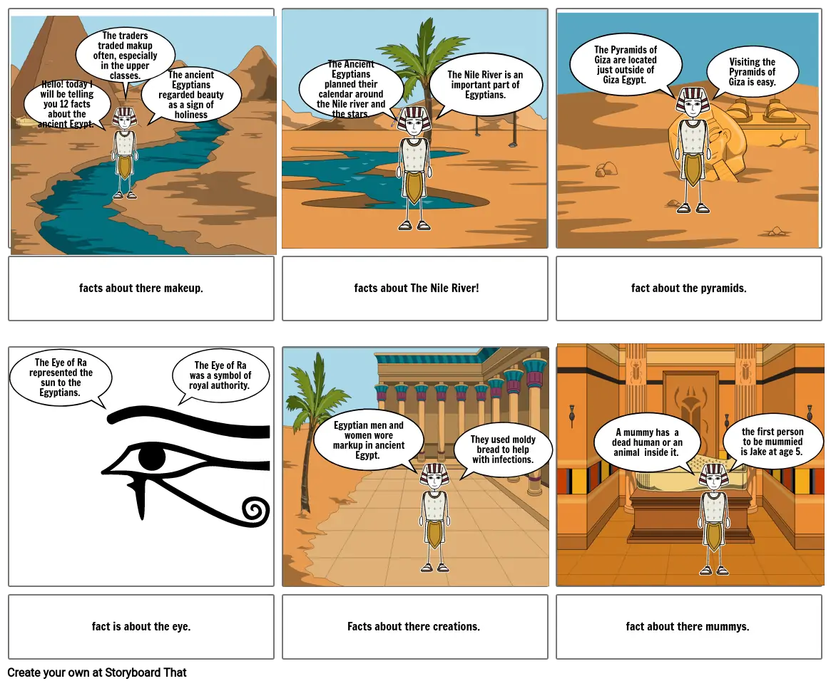 Ancient Egypt Storyboard By Sharoofah123