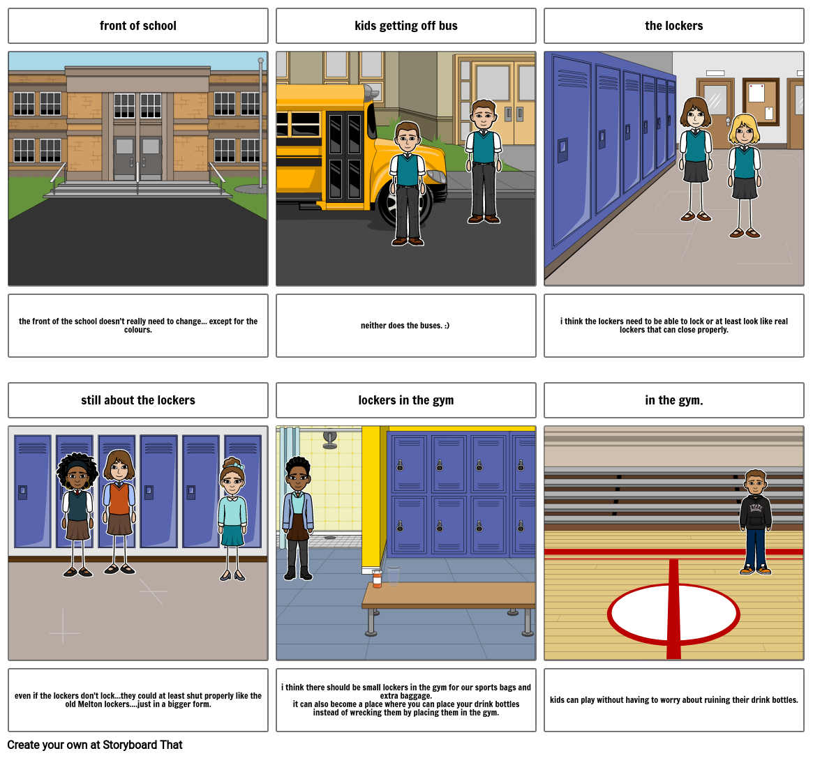 school improvements Storyboard by siennare