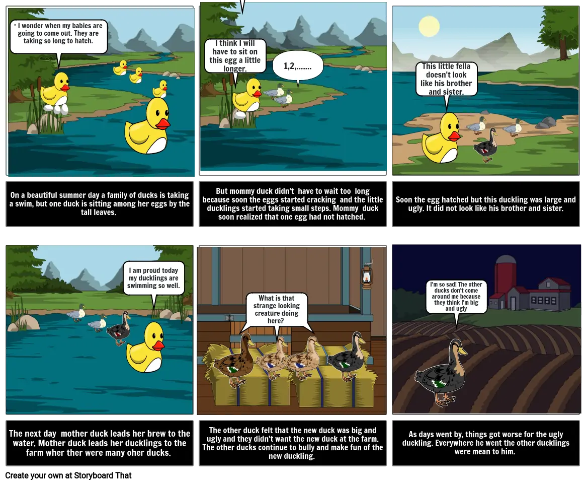 The Ugly Duckling By Silvia Easton Storyboard Af Silvia18045