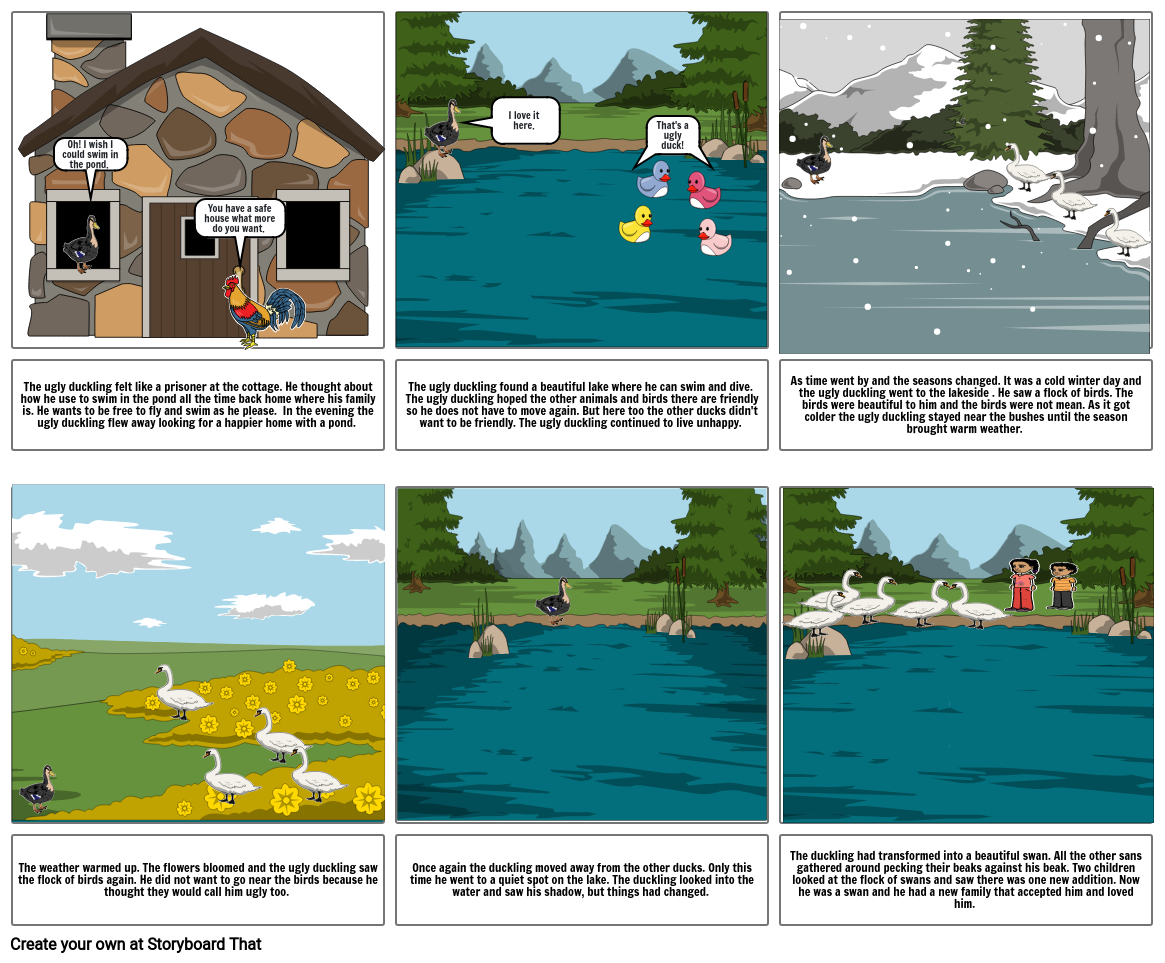 The Ugly Duckling By Silvia Easton Storyboard By Silvia18045