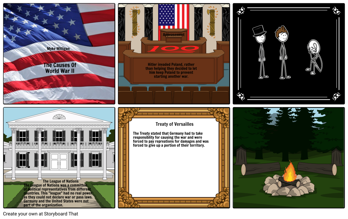 The Causes Of World War II Storyboard By Sirmilligan