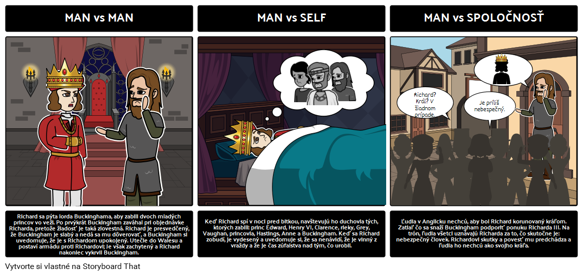 Konflikt V Tragédii Richarda Iii Storyboard By Sk Examples