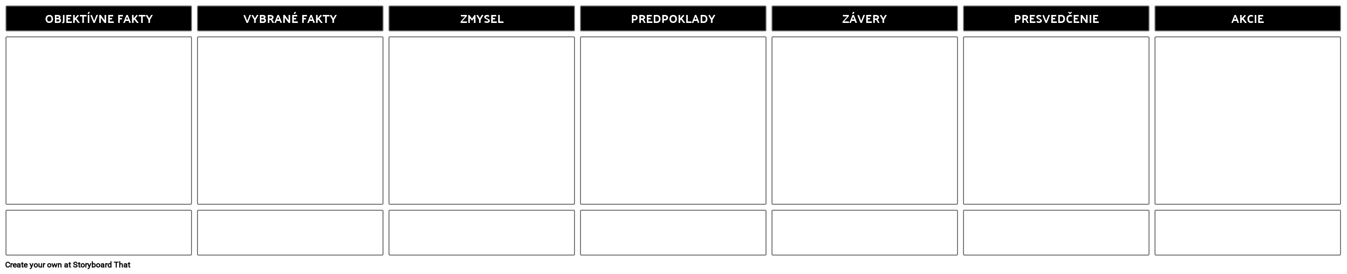 Ladder of Inference Template Long Storyboard por sk-examples