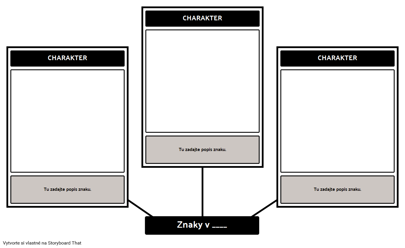 Spider Template Analýzy Postáv Storyboard by sk-examples