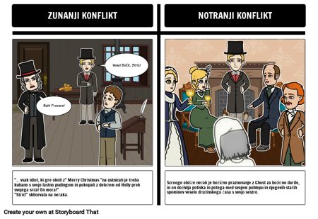 A Christmas Carol Primer literarnega konflikta