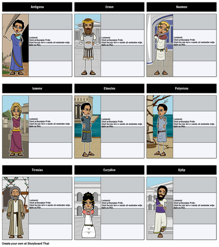 Antigona Znakov Storyboard