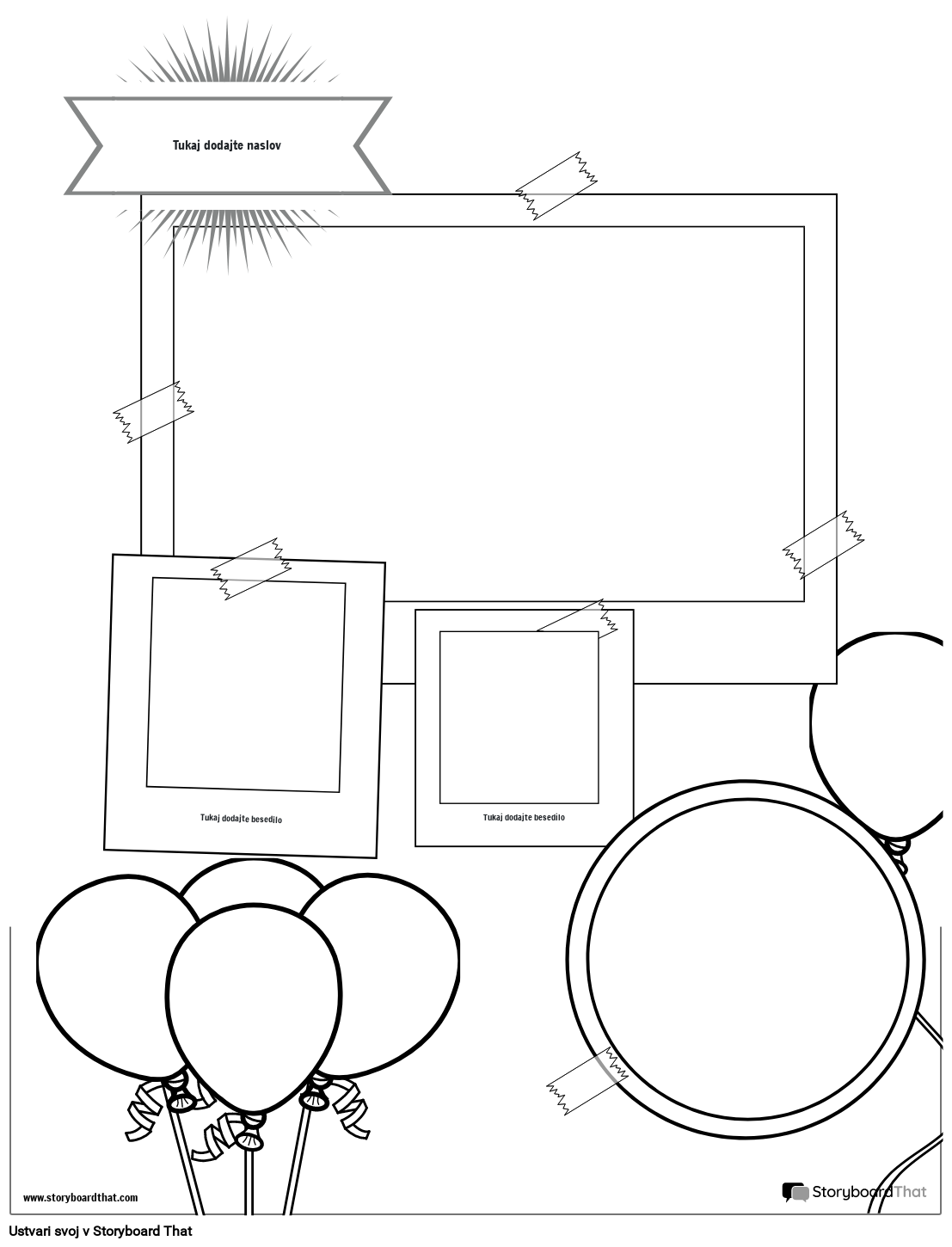 Črtna risba zabavne knjige Storyboard par sl-examples