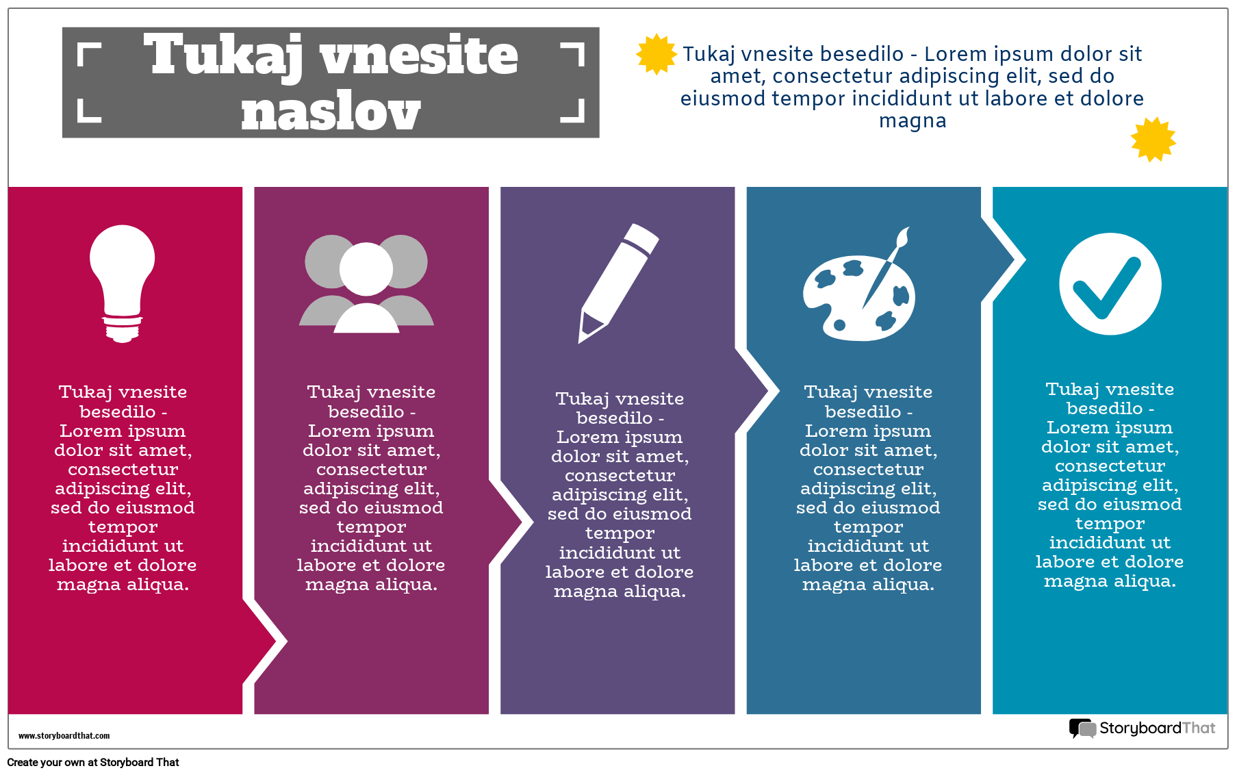 Diagram Poteka Infografika Pokrajinska Barva 4
