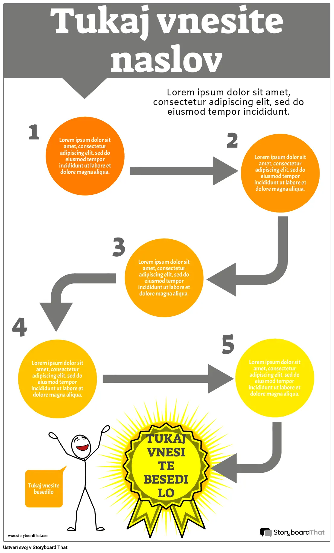 Diagram Poteka Infographic Barva Portreta 4