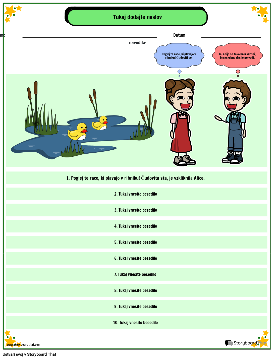 Dialog Tags Quotation Delovni List Storyboard by slexamples