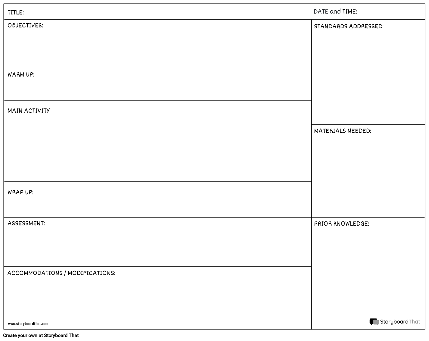 Osnovni Učni Načrt Storyboard by sl-examples