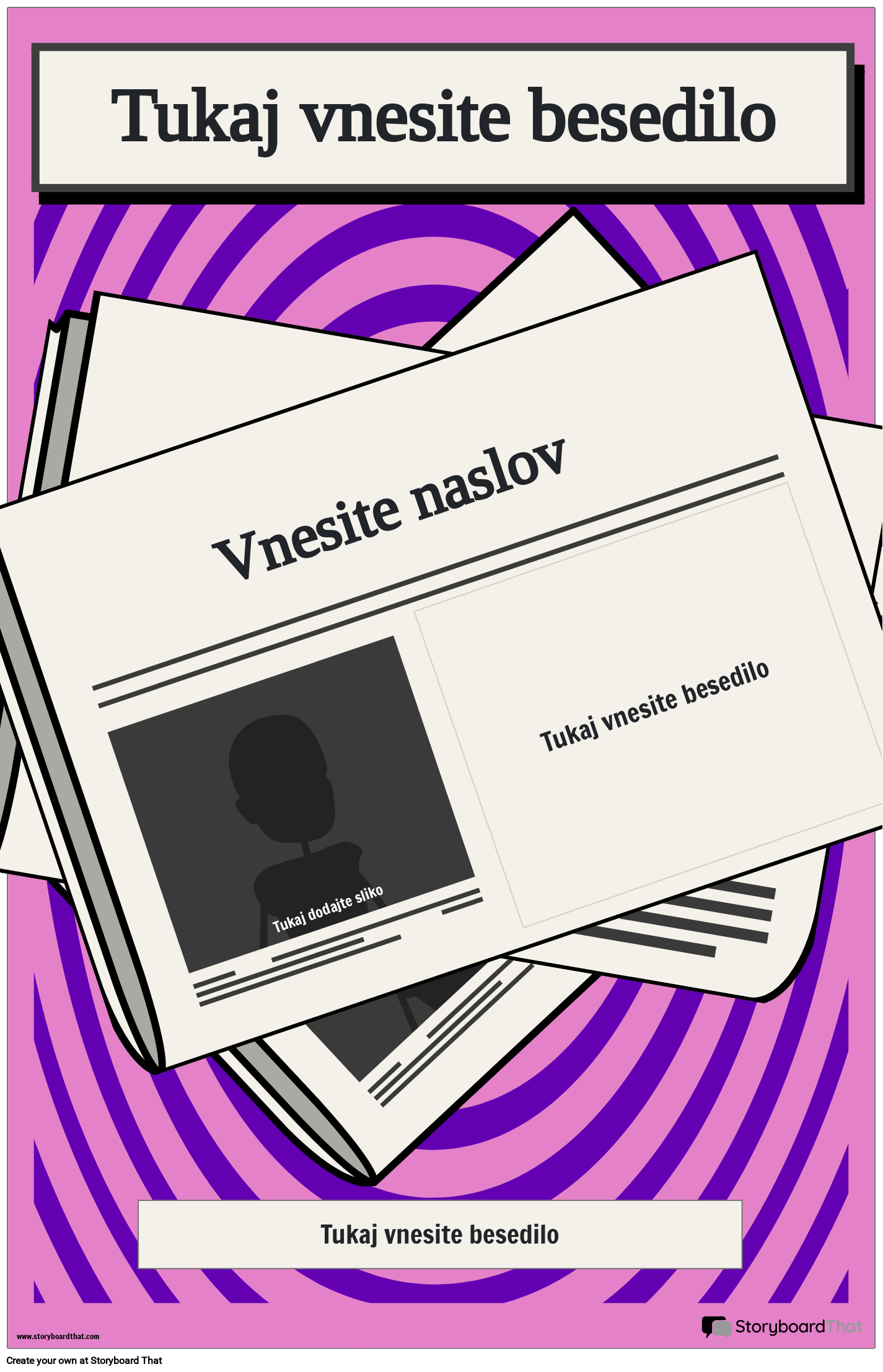 Predloga Plakata z Naslovom Novic