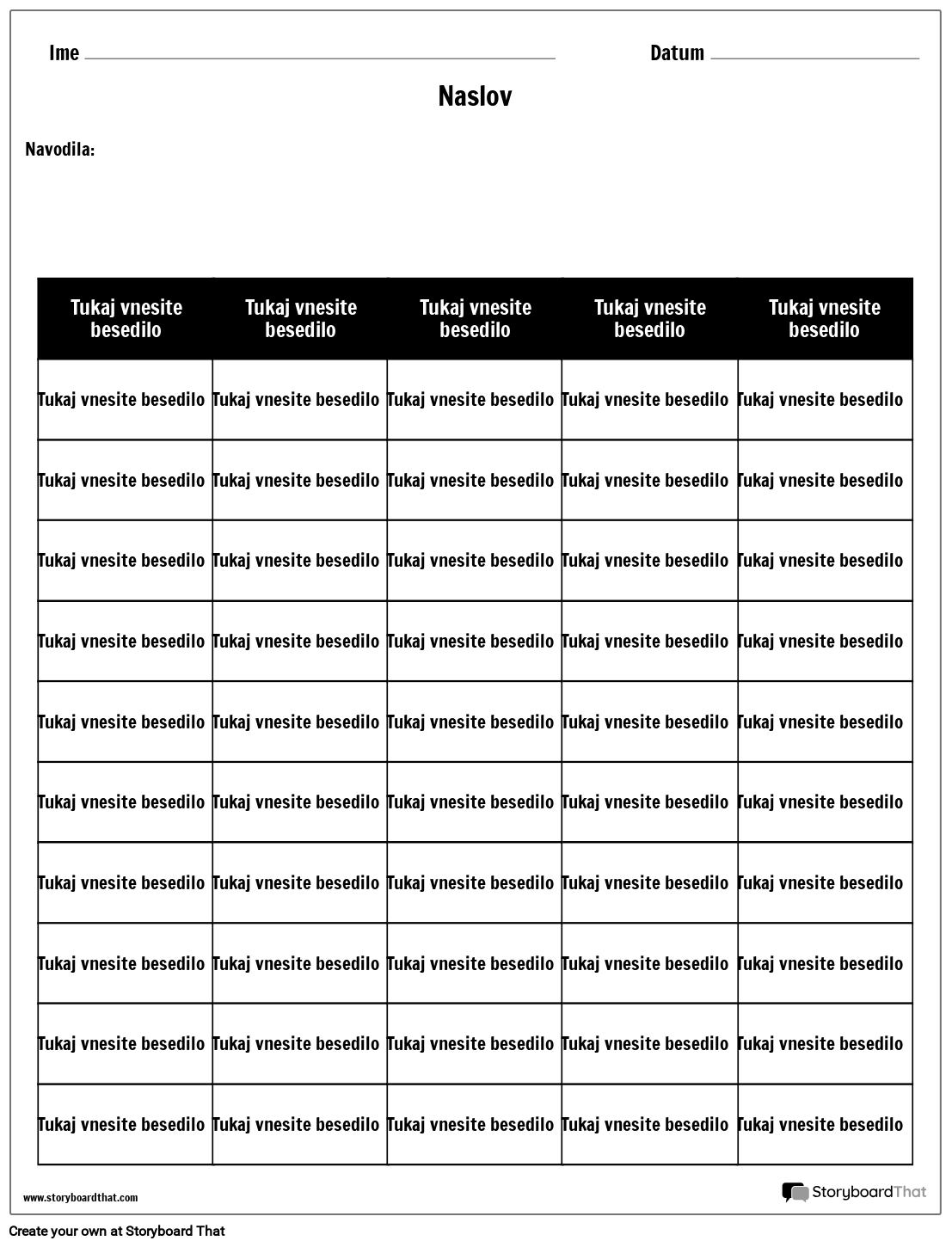 tabela-6-stolpcev-10-vrstic-storyboard-por-sl-examples