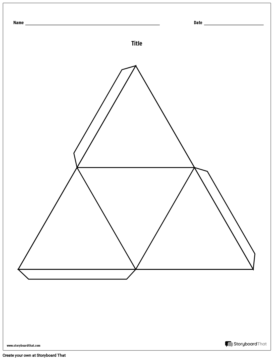 Triangle Story Cube