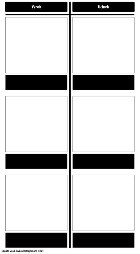 Vzrok in Učinek v Plot - Predloga