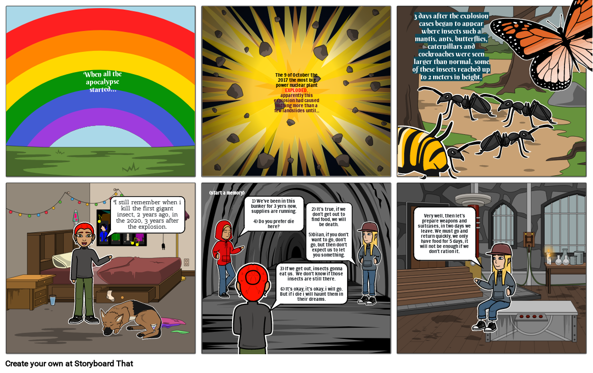 THE INSECT APOCALYPSE-SARA MEDINA 9A Storyboard