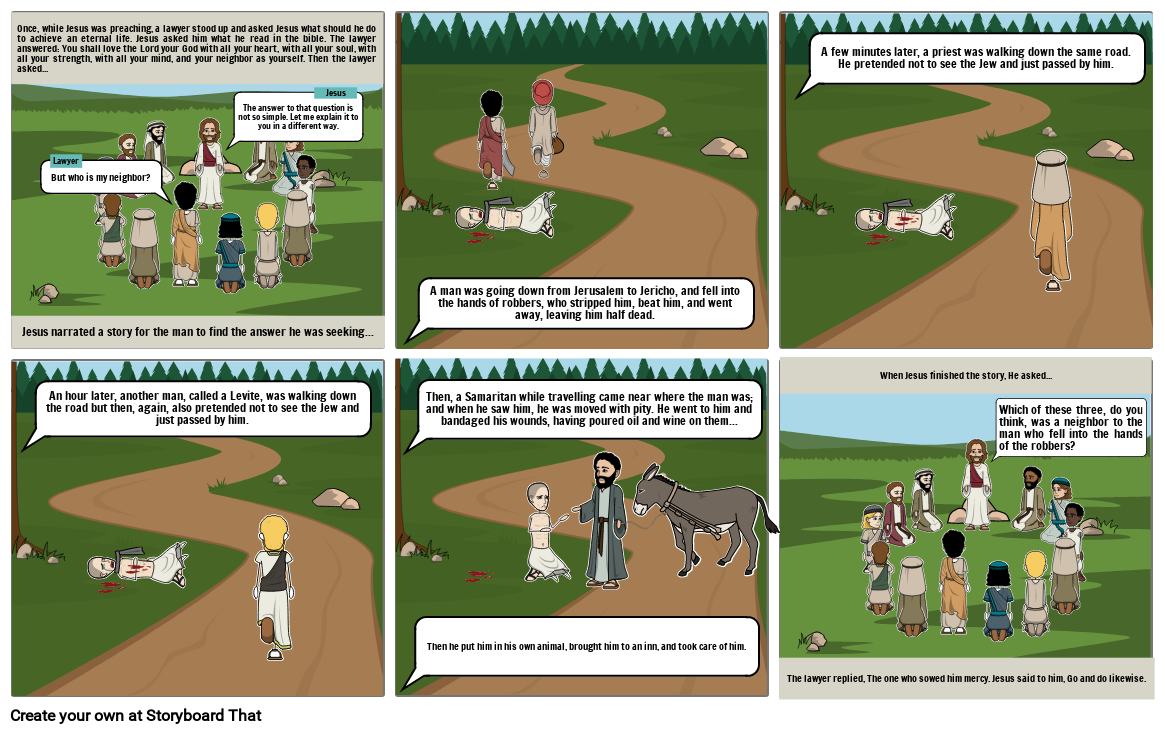 The Good Samaritan Storyboard por smithy64