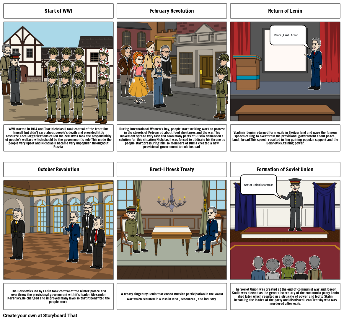 Russian Revolution Storyboard by smoney-2