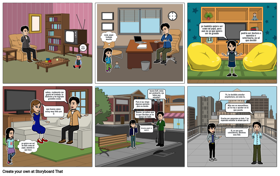 comic modelo a seguir Storyboard by sofia83516