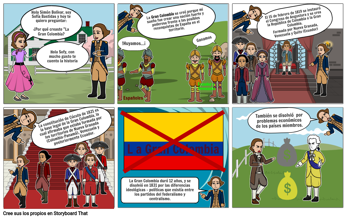 La Gran Colombia Storyboard By Sofy2508 3864