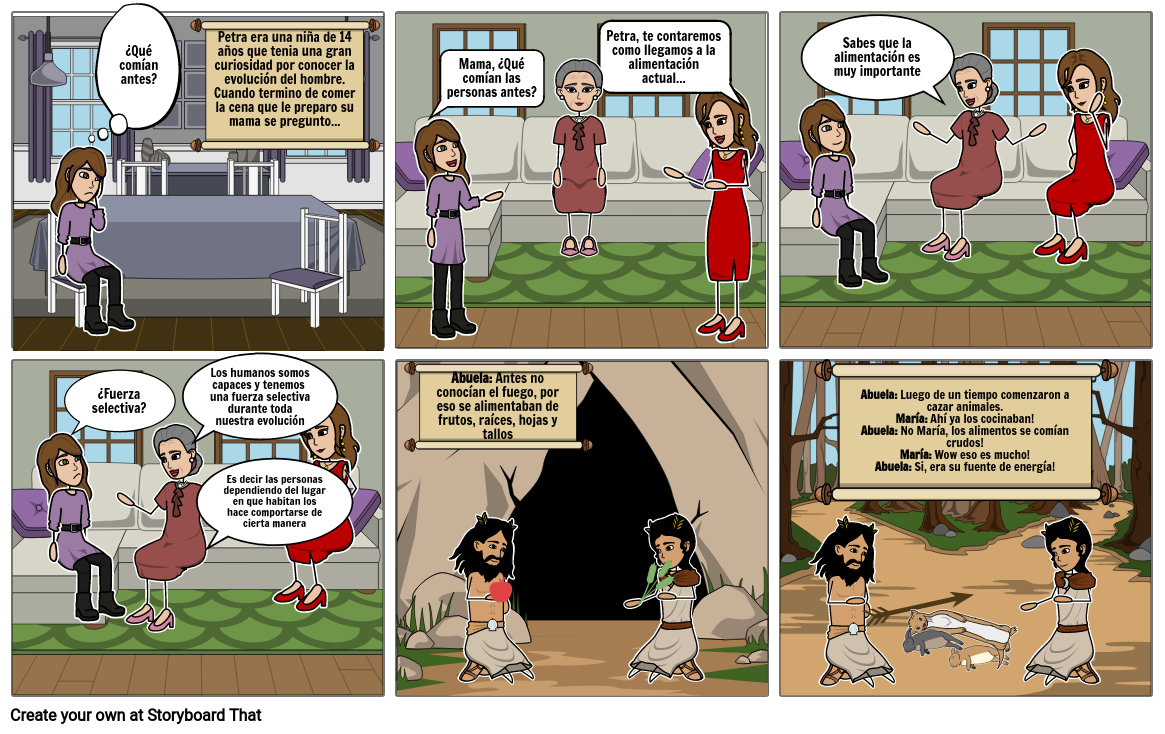 EVOLUCION DEL HOMBRE Storyboard by soledadtrivino