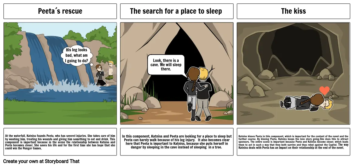 hunger games peeta and katniss cave scene