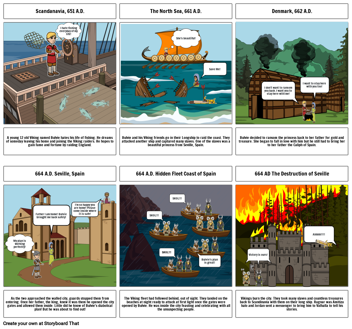 Viking Saga Storyboard by steven44494