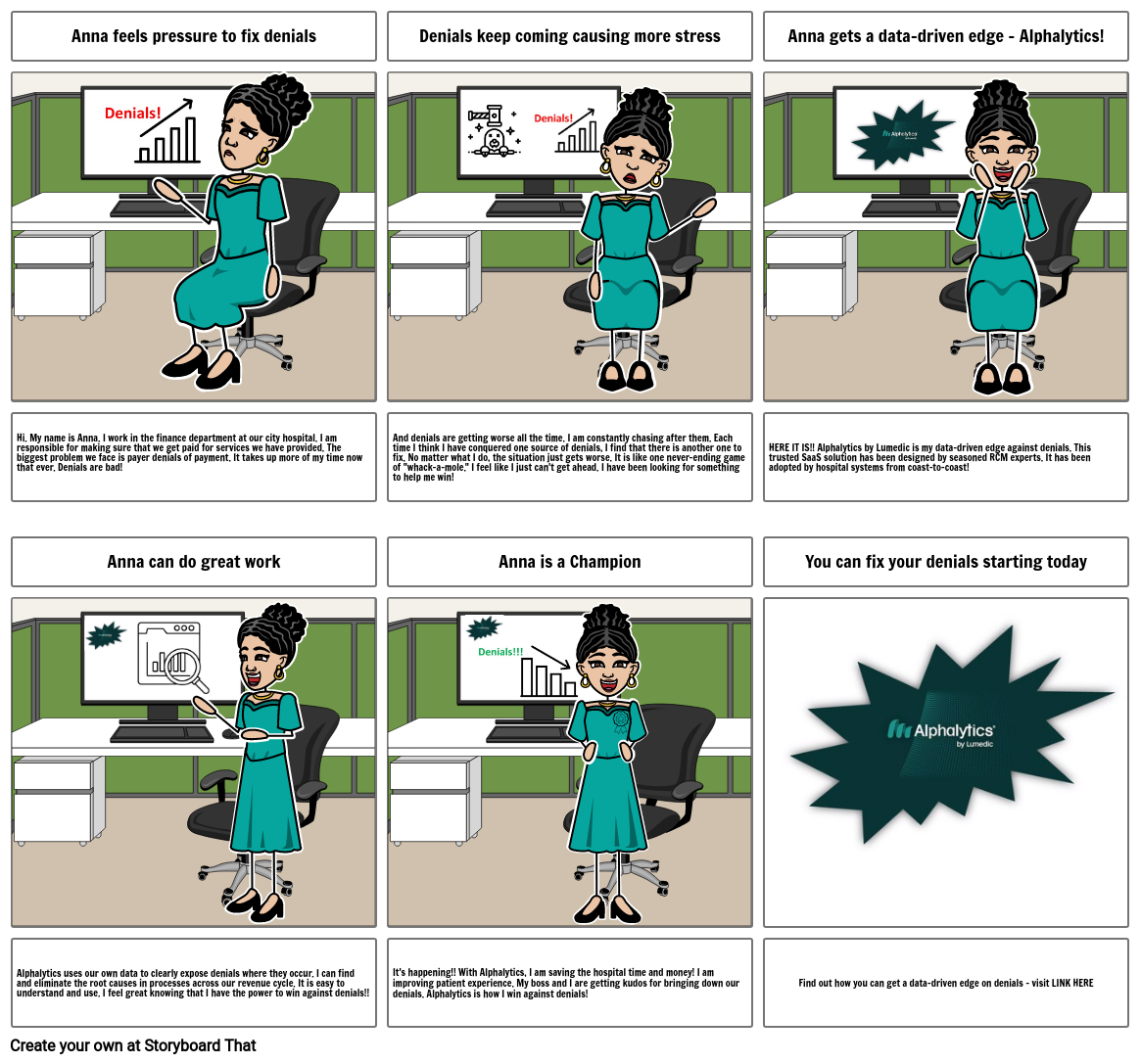 Denials Are Bad 'til Anna Finds A Solution Storyboard