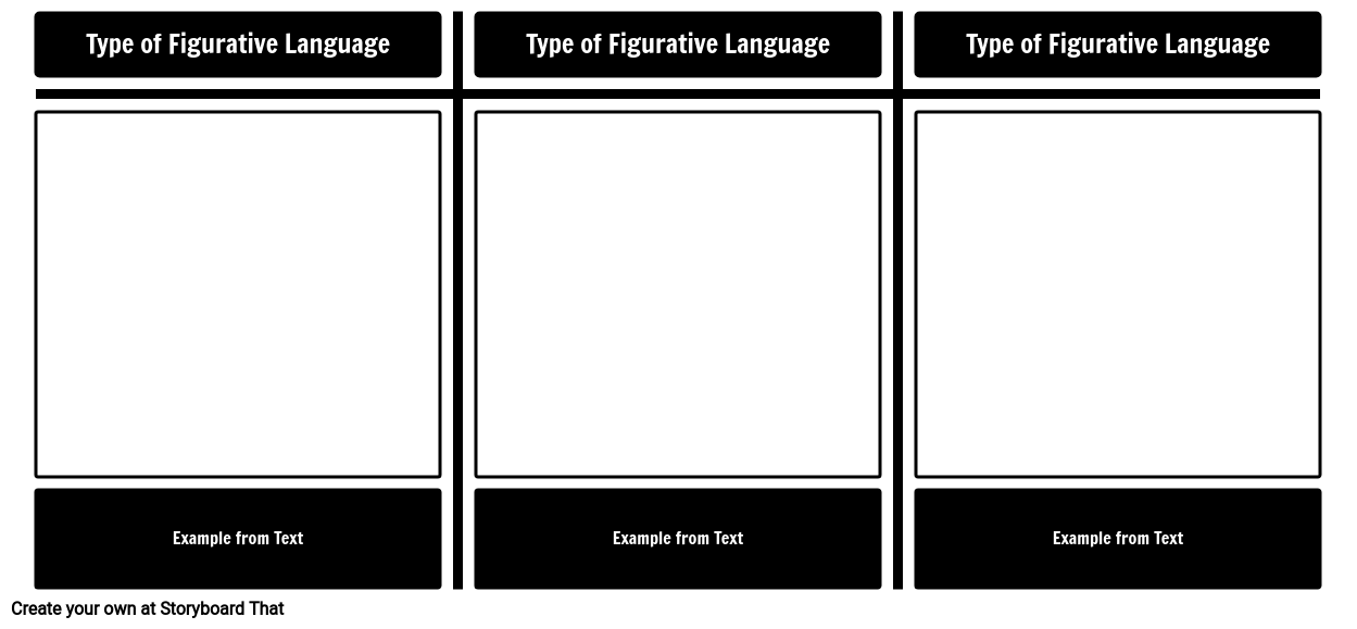 Figurative Language Examples Template Storyboard 1553