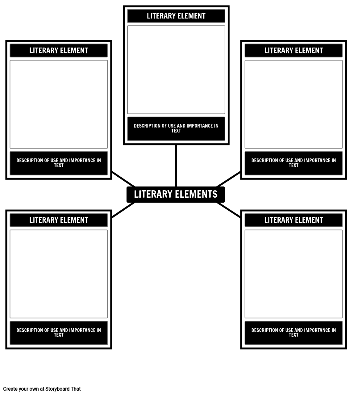what does literary elements mean