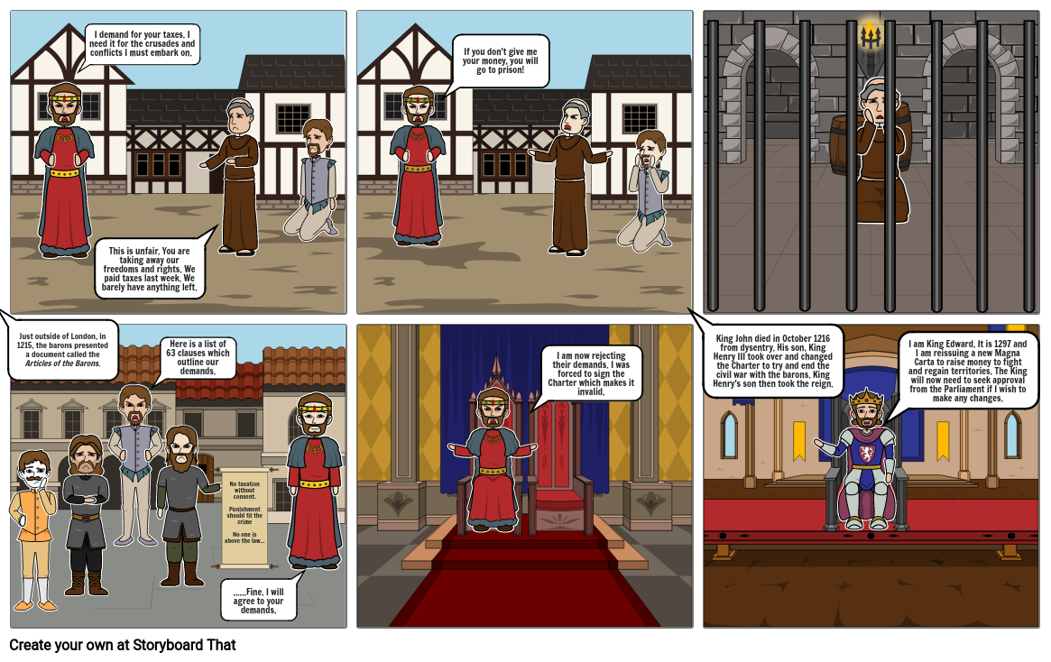 Magna Carta Storyboard by storyboardpdhpe