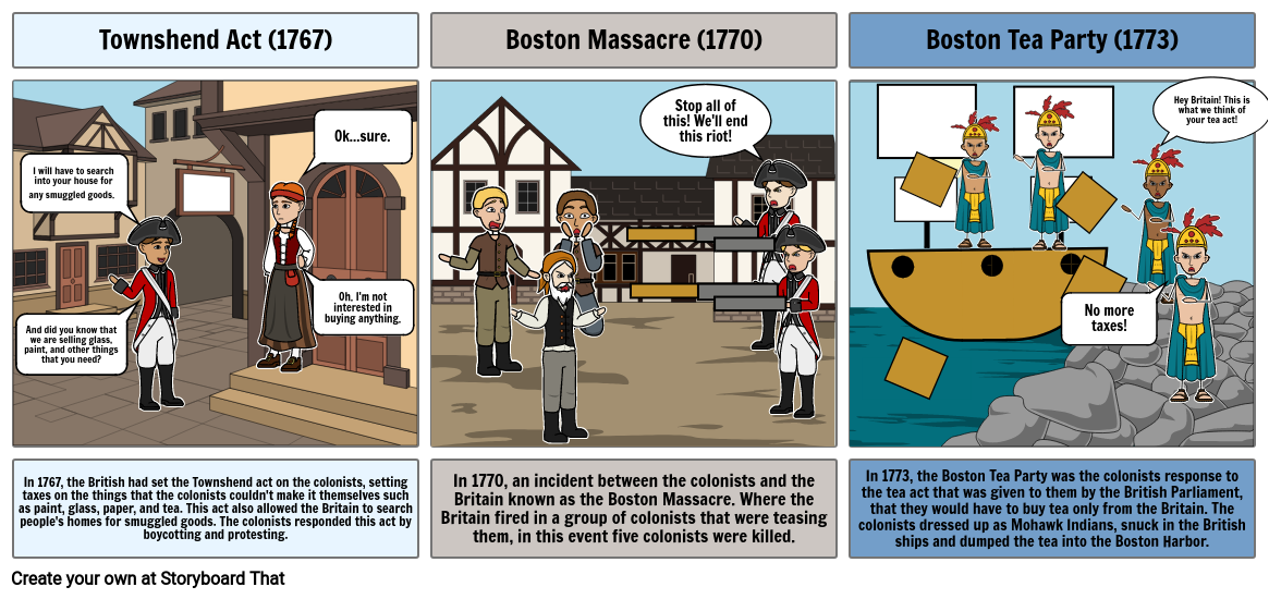 the-three-causes-of-the-american-revolution-storyboard