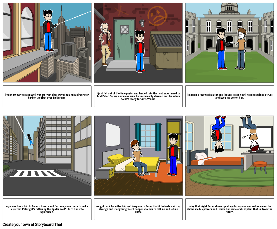 spiderman storyboard Storyboard by stud6193