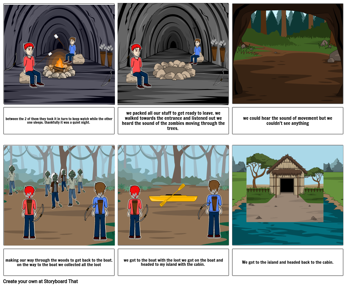 zombie story 3 Storyboard by stud6453